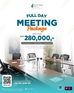 Manfaatkan Promo Full Day Meeting Room di Sofyan Hotel Cut Meutia Jakarta Pusat Juli 2024