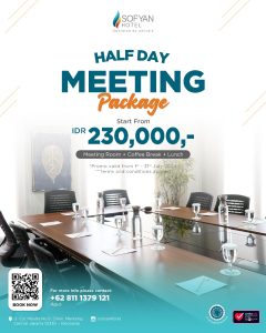 Promo Menarik Half Day Meeting Room di Sofyan Hotel Cut Meutia Jakarta Pusat Juli 2024